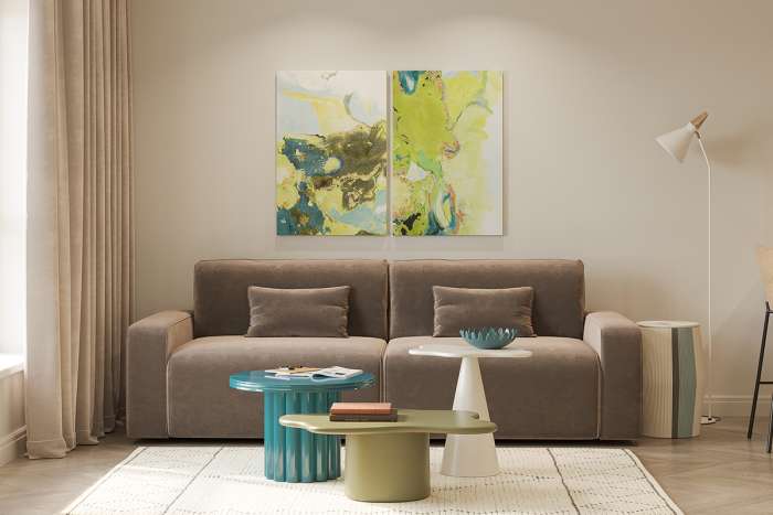 Столик приставной fluid, 56х52 см, морская пена Bergenson Bjorn BB0000903