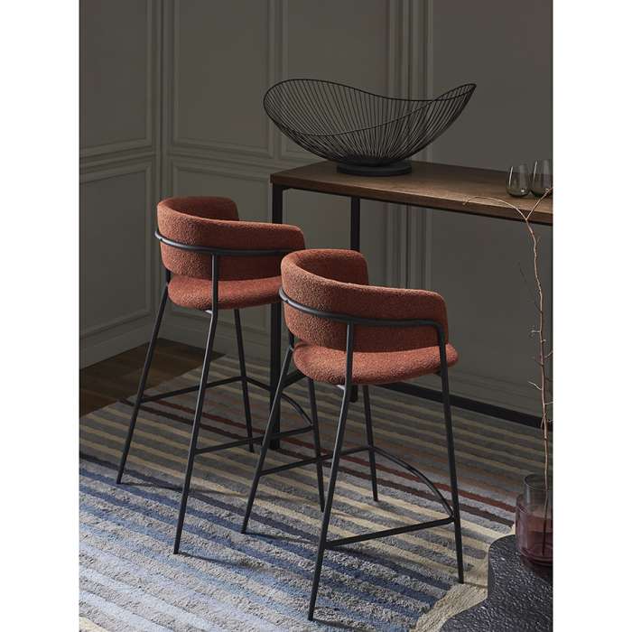 Стул барный helning, букле, терракота Bergenson Bjorn BB0000661