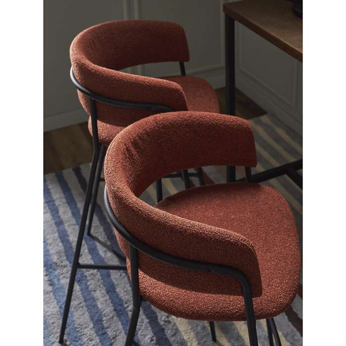 Стул барный helning, букле, терракота Bergenson Bjorn BB0000661