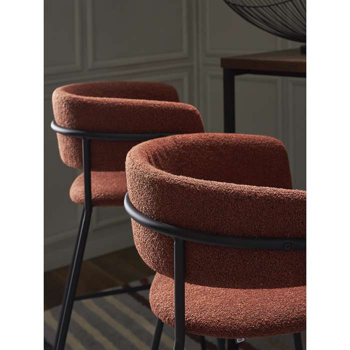 Стул барный helning, букле, терракота Bergenson Bjorn BB0000661