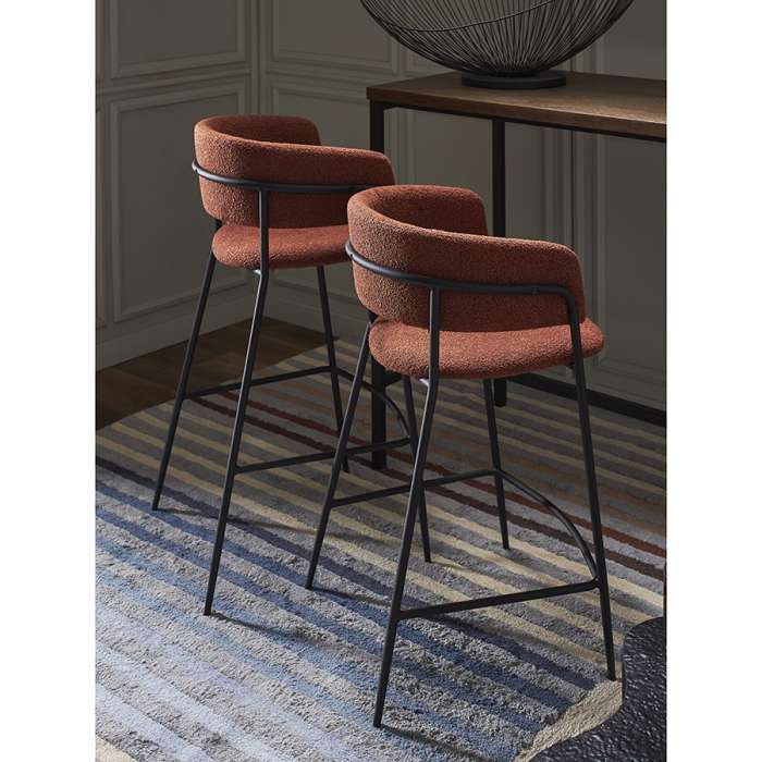 Стул барный helning, букле, терракота Bergenson Bjorn BB0000661
