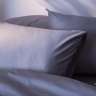 Комплект постельного белья из премиального сатина светло-серого цвета из коллекции essential, 200х22 Tkano TK25-DC0008