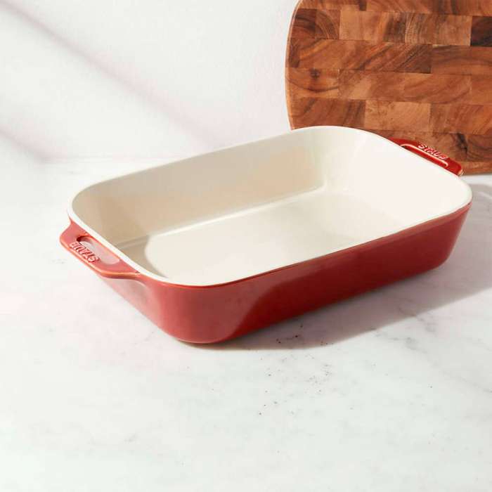 Форма прямоугольная керамическая, 20х16 см, античный медный STAUB 40511-867