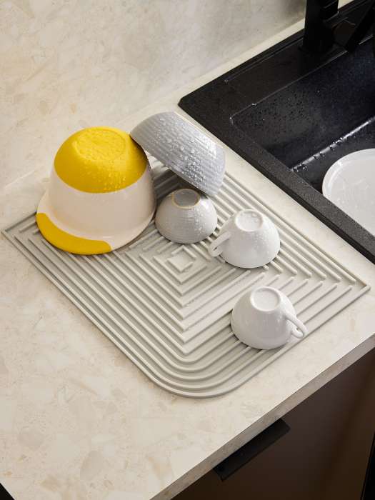 Коврик для сушки посуды dry flex, 34,6х44,6 см, серый Smart Solutions SS0000372