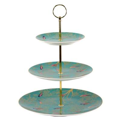 Блюдо трехъярусное Portmeirion Сара Миллер.Челси, 27/20/15 см, п/к