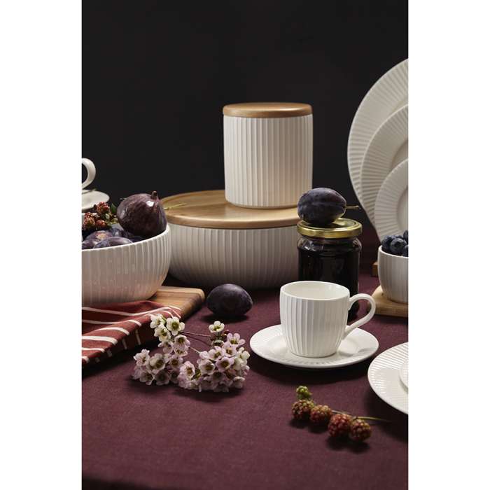 Набор чашек с блюдцами soft ripples, dual glazing, 125 мл, 2 шт. Liberty Jones LJ000010