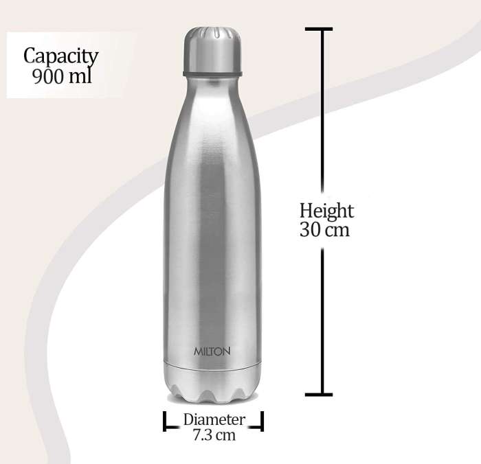 Бутылка для воды Shine, 1,0 л, Steel MILTON MU63310-ST