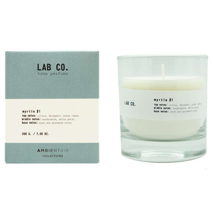 Свеча ароматическая lab co, myrtle, 40 ч Ambientair VV040SBLB