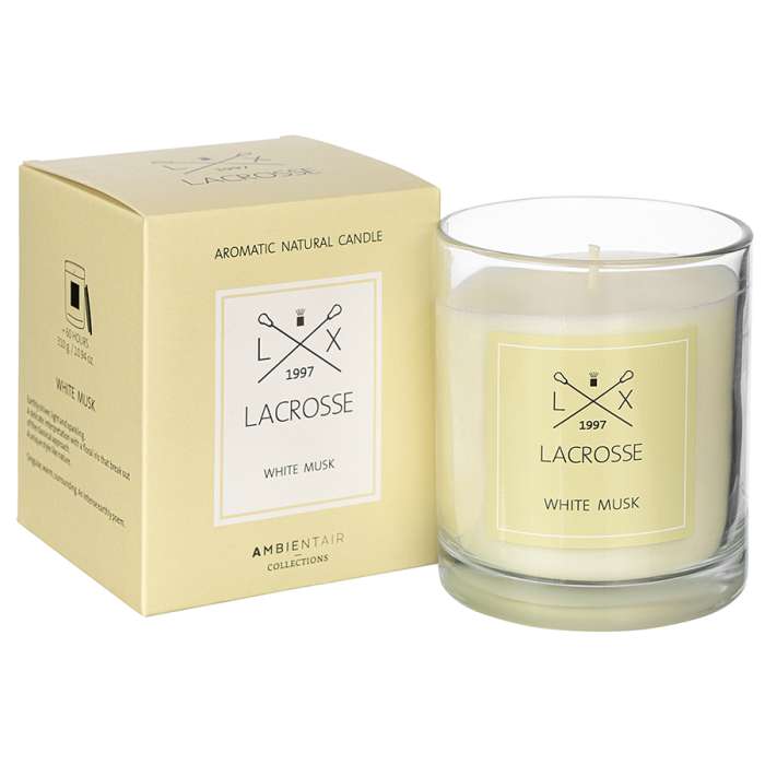 Свеча ароматическая lacrosse, white musk (новая), 60 ч Ambientair VV060MBLC_new