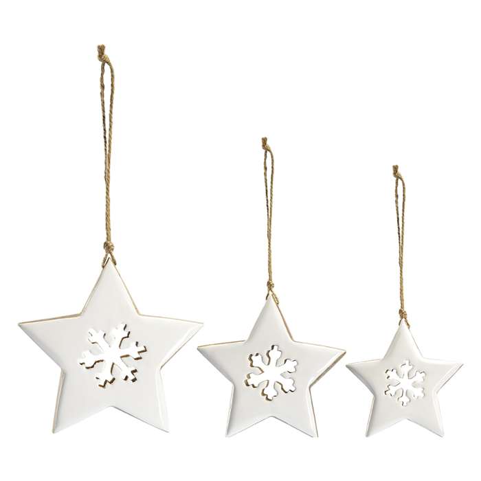 Набор елочных украшений winter stars из коллекции new year essential, 3 шт. Tkano TK23-NY_SET0011