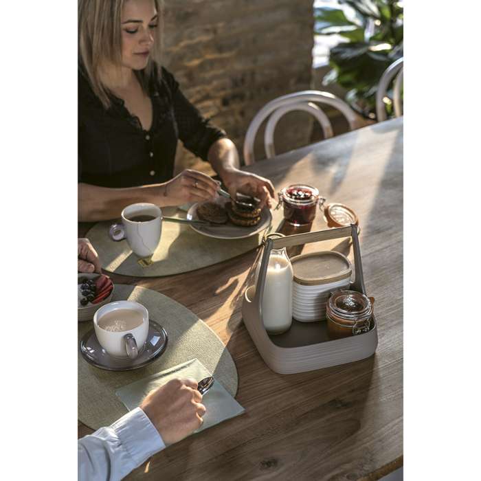 Салфетка подстановочная овальная двухсторонняя fabric, мятная Guzzini 22604660