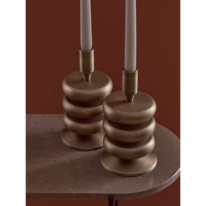 Подсвечник stone, 20 см, античная латунь Bergenson Bjorn BB0000867