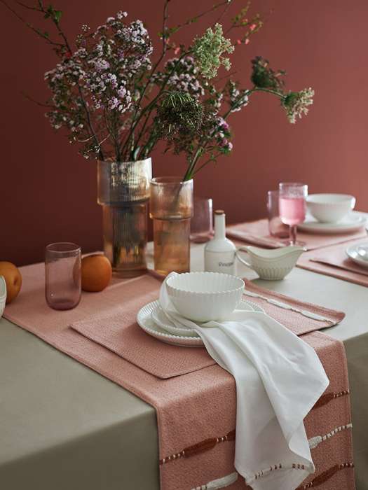 Дорожка на стол feather mood из коллекции ethnic, 45х150 см Tkano TK25-TR0003