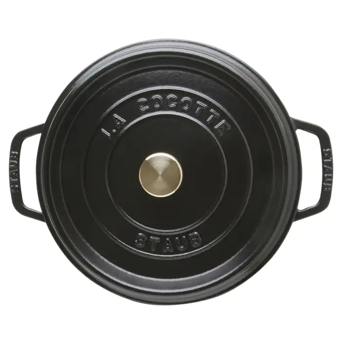 Кокот круглый, 28 см, 6,7 л, черный STAUB 1102825