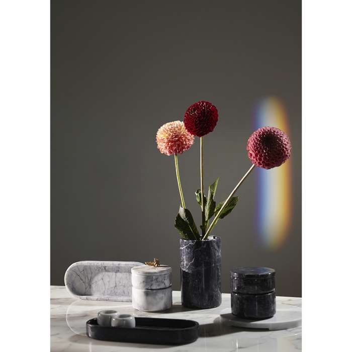 Блюдо сервировочное marm, D20 см, белый мрамор Liberty Jones LJ000037