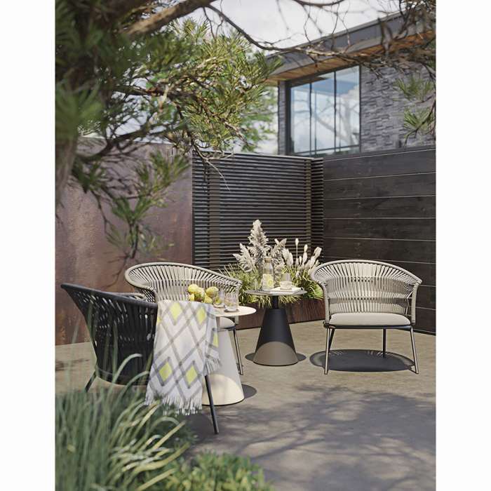 Лаунж-кресло Haugen, темно-серое/светло-серое BERG FH-BB-LACH-HG-GR