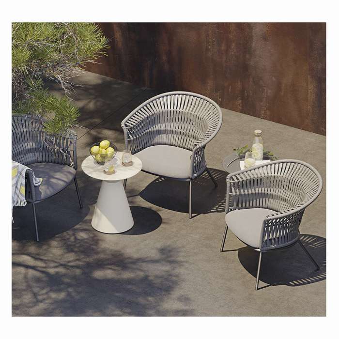 Лаунж-кресло Haugen, темно-серое/светло-серое BERG FH-BB-LACH-HG-GR