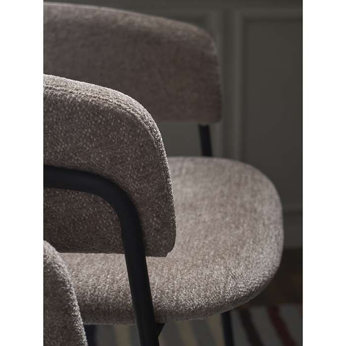 Стул барный helning, мягкий шенилл, капучино Bergenson Bjorn BB0000660