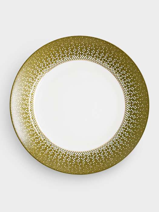 Сервиз чайный, 12 перс, 40 пр, фарфор F, бело-зеленый, с золотистым кантом, матовый, Virtus ANNA LAFARG EMILY AL-24-032/40-E5