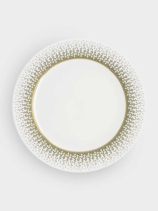 Сервиз чайный, 12 перс, 40 пр, фарфор F, бело-зеленый, с золотистым кантом, матовый, Virtus ANNA LAFARG EMILY AL-24-032/40-E5