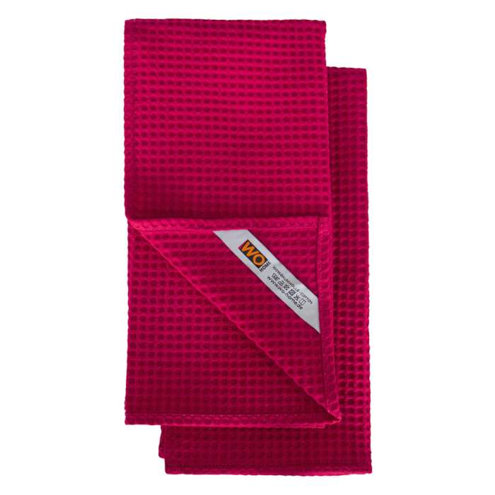 Набор полотенец кухонных LAVA 50х70 см, 2 шт, хлопок, красный, п/к WO HOME WO1102