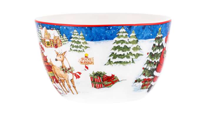 Салатник порционный Certified Int. Мастерская Санта-Клауса.Коробки с подарками 14 см, керам CER37273-4