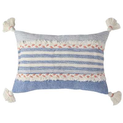 Чехол на подушку с кисточками и бахрамой из коллекции ethnic, 35х60 см Tkano TK22-CC0012