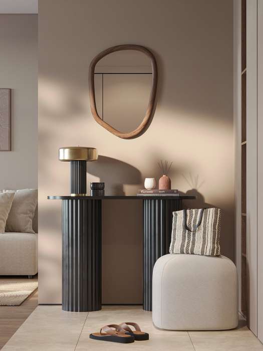 Шкатулка для украшений marm, D10,5 см, черный мрамор Bergenson Bjorn BB000097