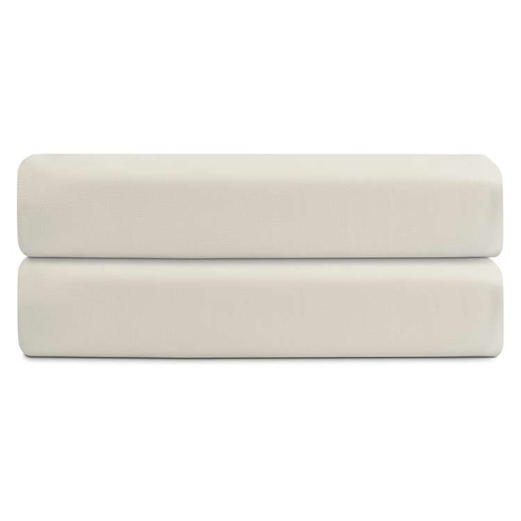 Простыня на резинке из сатина серо-бежевого цвета с брашинг-эффектом из коллекции essential, 160х200 см Tkano TK23-FS0005