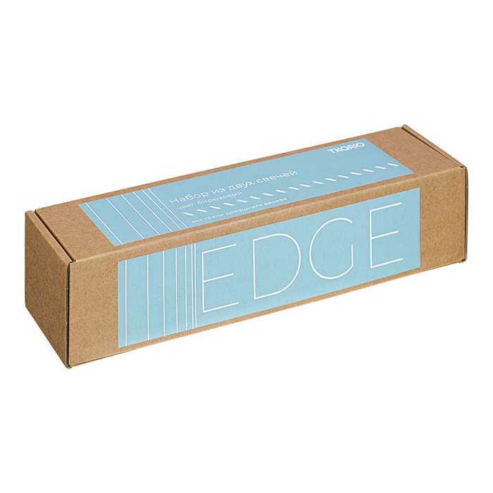 Набор из двух свечей бирюзового цвета из коллекции edge, 24,5 см Tkano TK24-CND0005