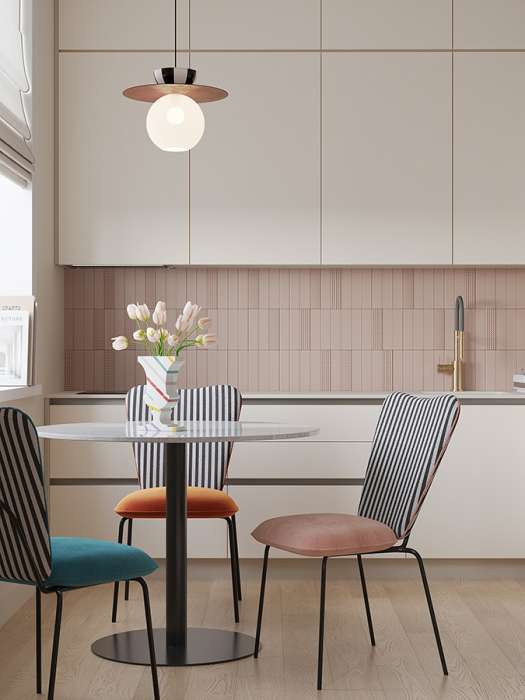 Стул pompadour, велюр, пыльная роза Bergenson Bjorn BB0000825