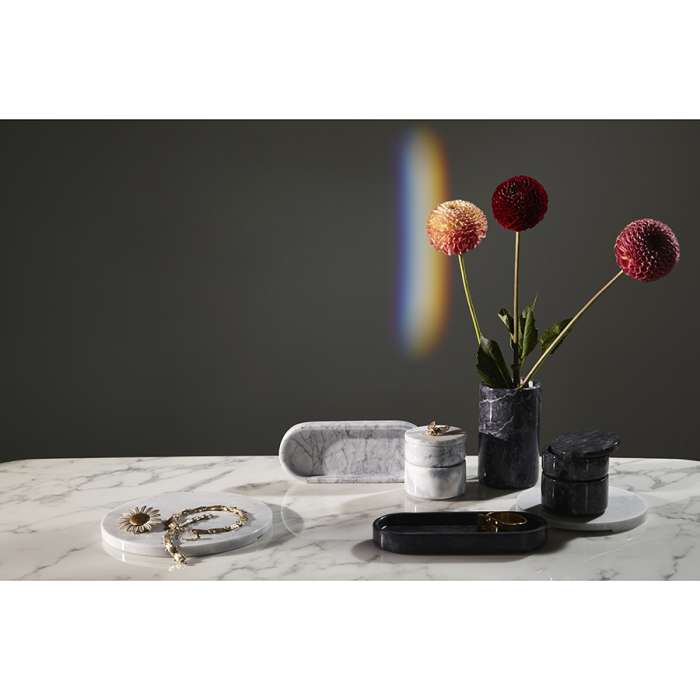 Блюдо сервировочное marm, D25 см, белый мрамор Liberty Jones LJ000038