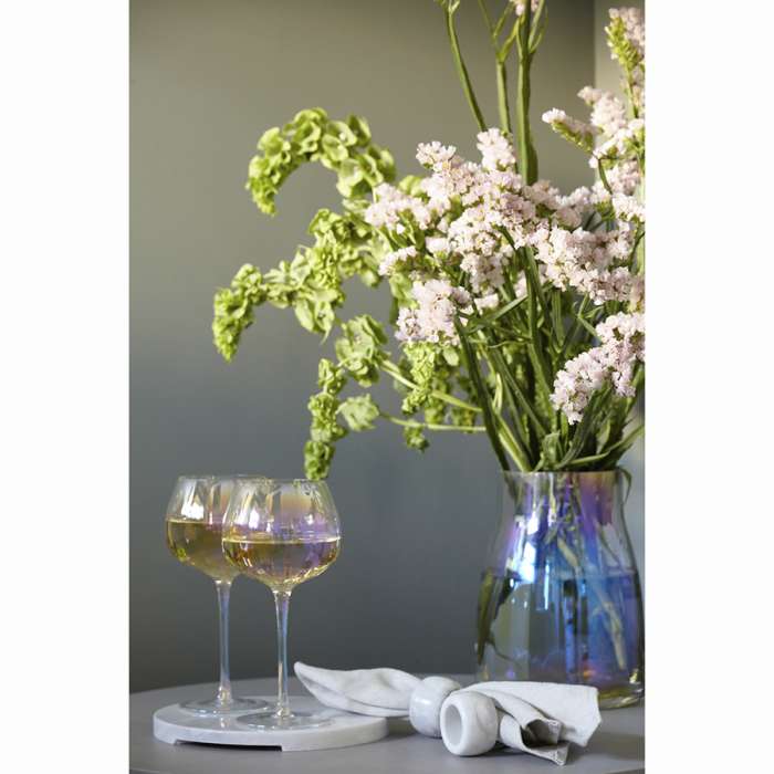 Блюдо сервировочное marm, D25 см, белый мрамор Liberty Jones LJ000038