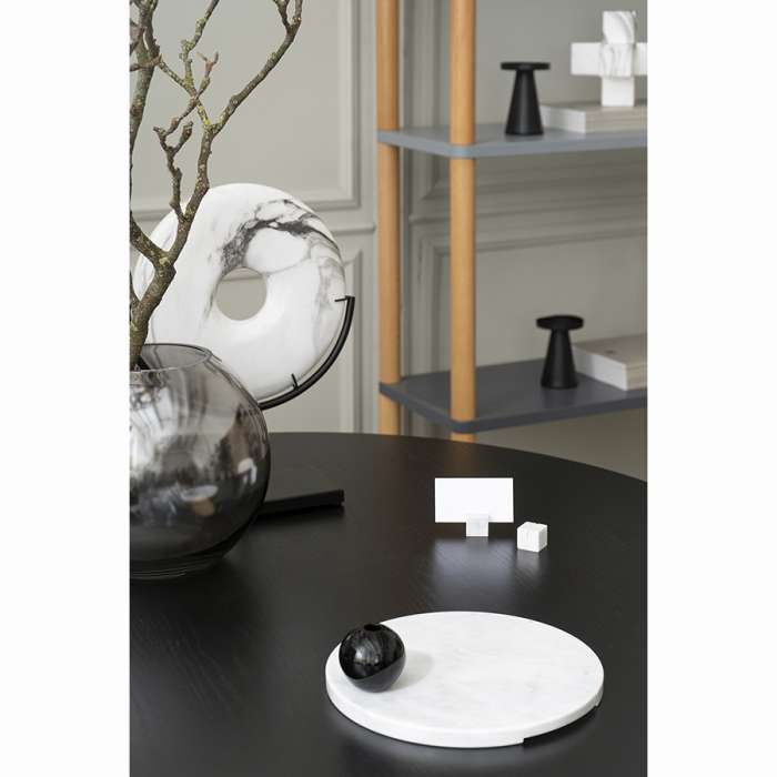 Блюдо сервировочное marm, D25 см, белый мрамор Liberty Jones LJ000038