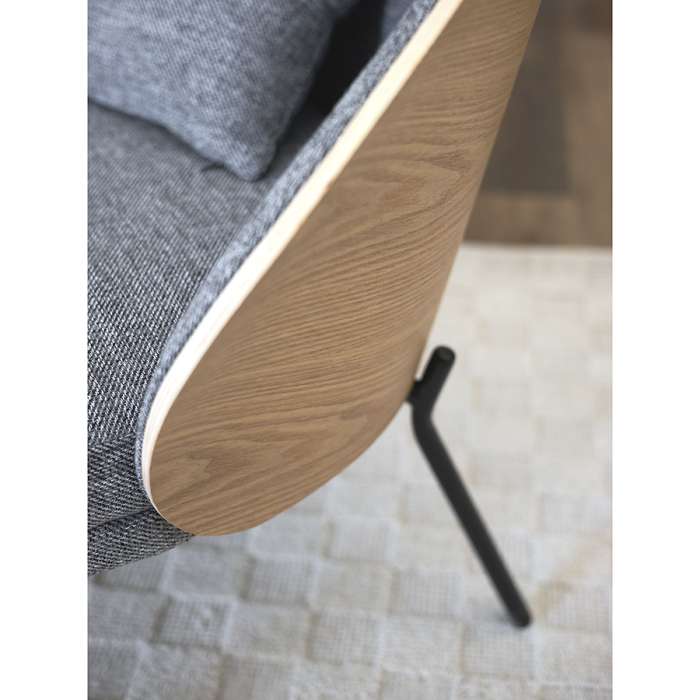 Кресло cloud, рогожка, грифельно-серое Bergenson Bjorn BB0000839