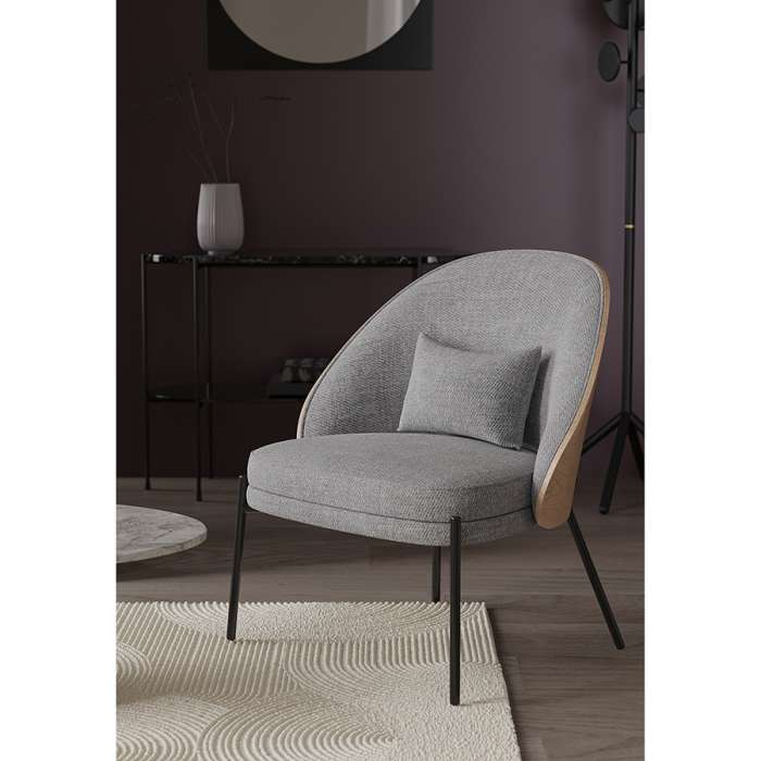 Кресло cloud, рогожка, грифельно-серое Bergenson Bjorn BB0000839