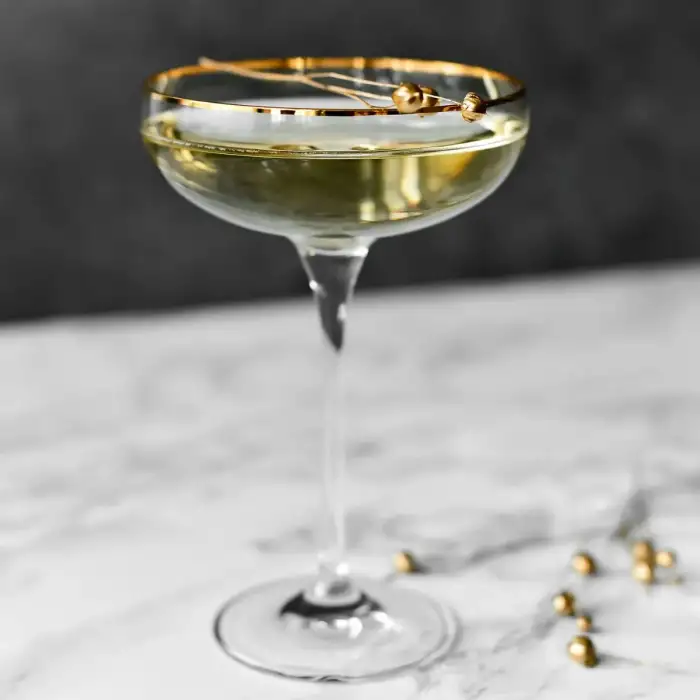 Набор креманок для шампанского Krosno Гармония Голд 240 мл, 6 шт, стекло