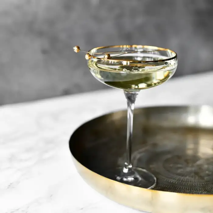 Набор креманок для шампанского Krosno Гармония Голд 240 мл, 6 шт, стекло