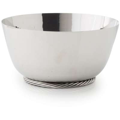 Чаша Michael Aram Твист 23 см, серебристая