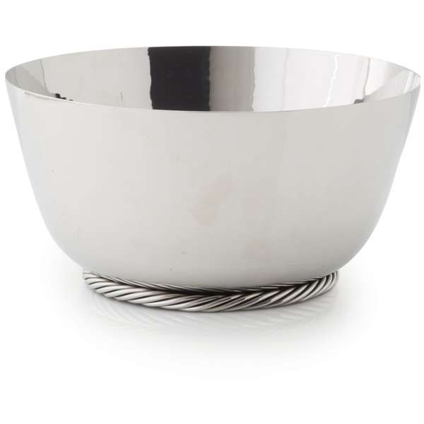 Чаша Michael Aram Твист 23 см, серебристая