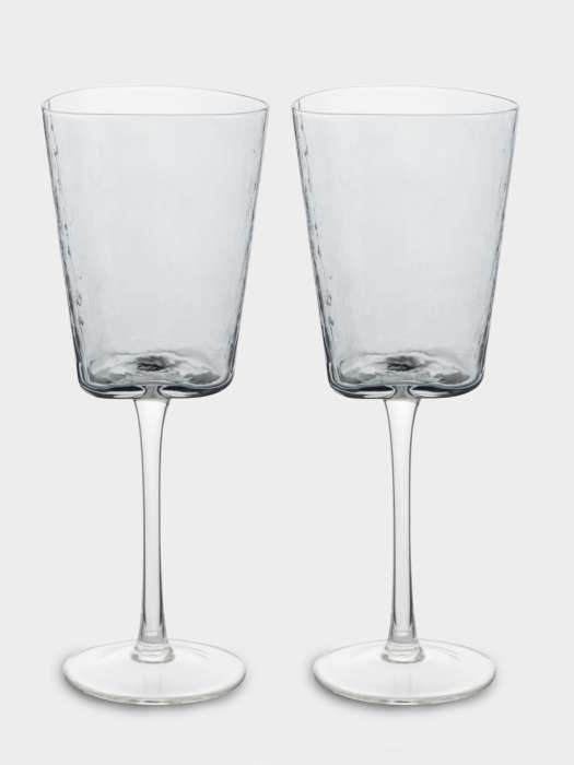 Бокал для вина, 300 мл, 2 шт, стекло, серый, Nocturne ANNA LAFARG ANLAF-TJ0485