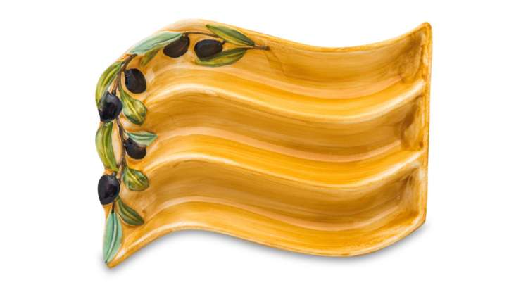 Блюдо для оливок Оливки 19х14 см, керамика EDELWEISS EDW-0418R