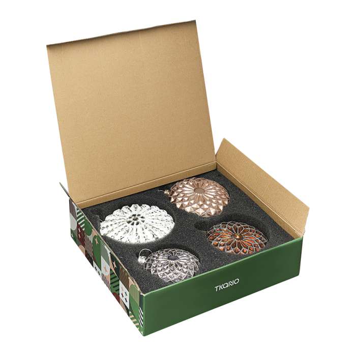Набор ёлочных украшений winter wonders из коллекции new year essential, 4 шт. Tkano TK24-NY_DEC0013