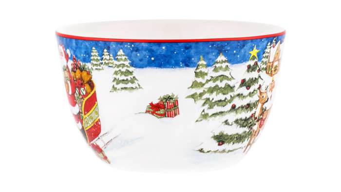 Салатник порционный Certified Int. Мастерская Санта-Клауса.Олененок 14 см, керамика CER37273-3