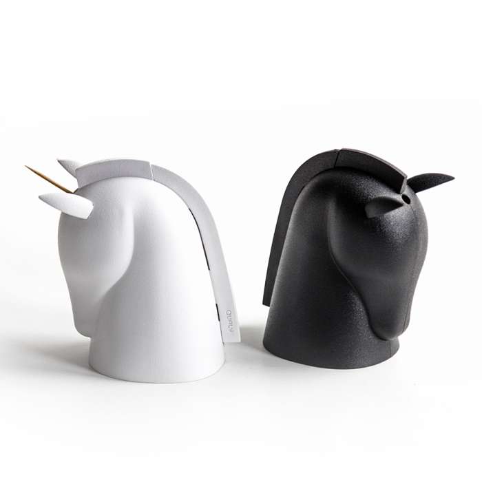 Держатель для зубочисток Unicorn, черный QUALY QL10295-BK