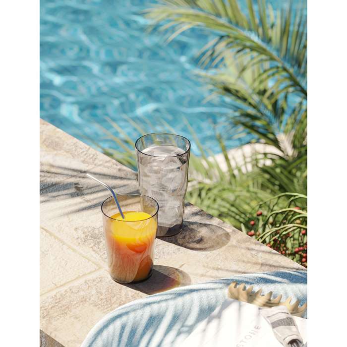 Набор стаканов hollow, 450 мл, серо-коричневый, 4 шт. Liberty Jones LJ0000356