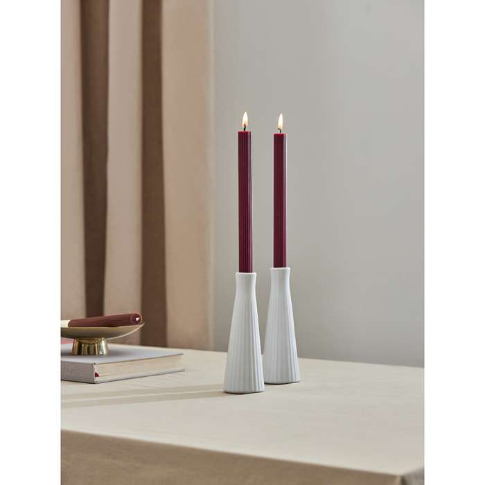 Набор из двух свечей бордового цвета из коллекции edge, 24,5 см Tkano TK24-CND0006