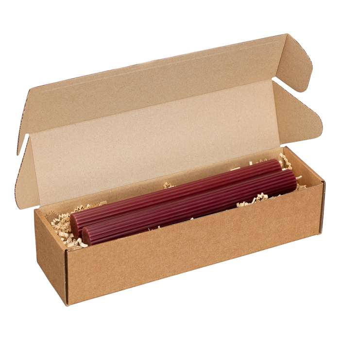 Набор из двух свечей бордового цвета из коллекции edge, 24,5 см Tkano TK24-CND0006