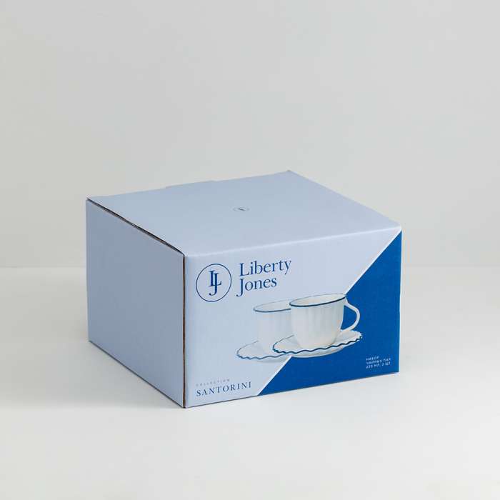 Набор чайных пар santorini, 220 мл, 2 шт. Liberty Jones LJ0000192