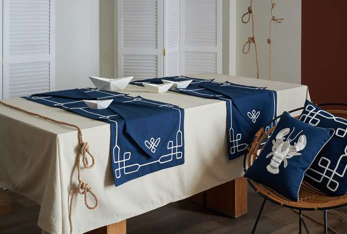 Дорожка на стол navy story из коллекции sea treasures, 45х150 см Tkano TK25-TR0001